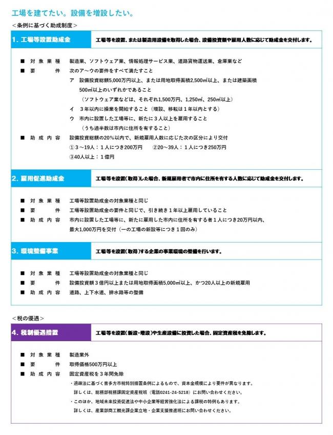 支援策