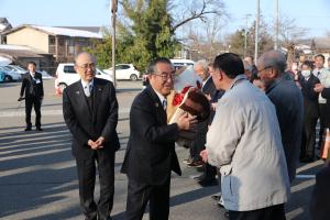 市長初登庁