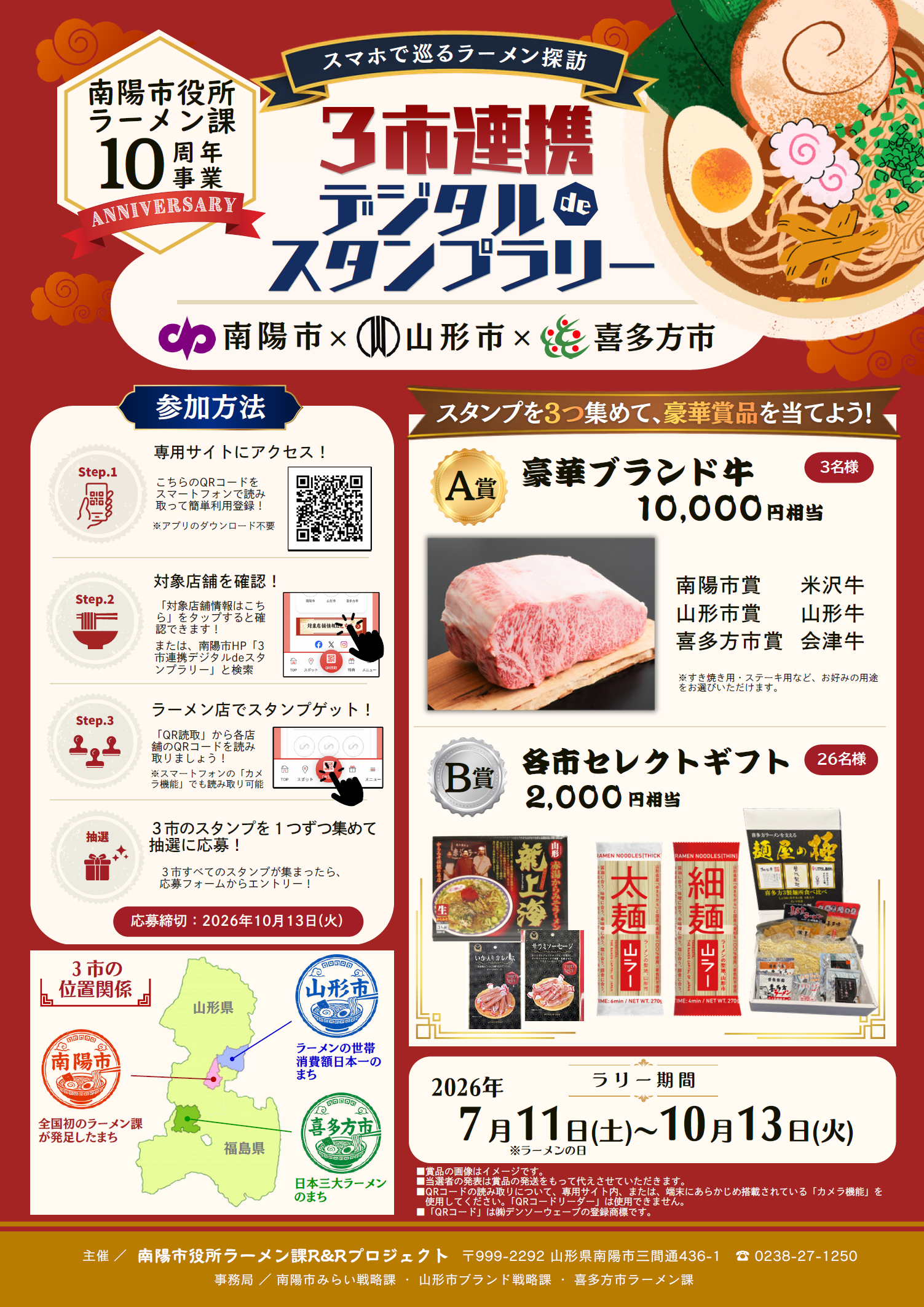 3市連携デジタルdeスタンプラリーイメージ