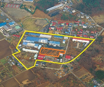 熱塩加納工業団地鳥瞰図